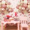 Retro Blush Pink Balloons Set, 60PCS Dusty Pink Birthday Balloons, 12Inch Chrome Rose Gold Balloons Beige Nude Latex Balloon for Girls Birthday Bridal Baby Shower Wedding Boho Party Decoration